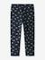 Leggings en molleton pour filles NMFTAVINA NAME IT bleu foncé+mauve - vertbaudet enfant 