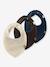 Lot de 3 bavoirs pour bébé garçon NBMYASIM NAME IT, forme triangulaire bleu foncé - vertbaudet enfant 