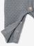 Combinaison naissance en tricot texturé vert de gris - vertbaudet enfant 