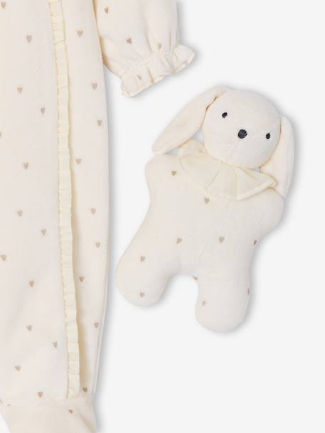 Set met slaappakje en knuffel voor baby's ecru - vertbaudet enfant 