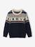 Pull noël jacquard garçon marine - vertbaudet enfant 