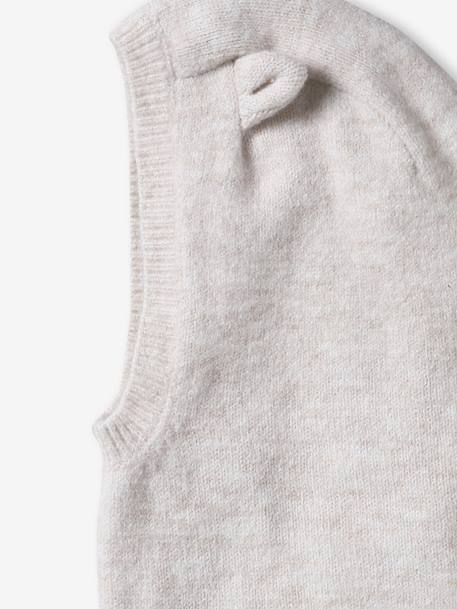Cagoule fille à oreilles de chat écru - vertbaudet enfant 