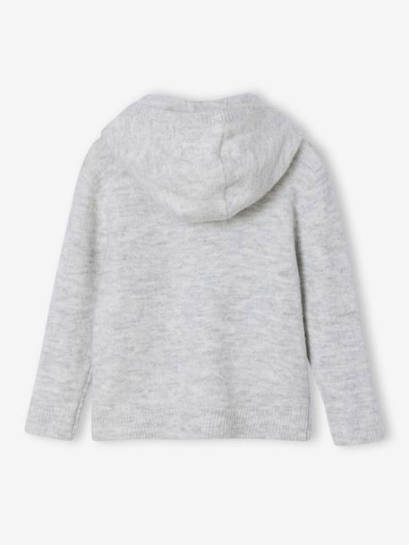 Gilet zippé à capuche garçon gris chiné - vertbaudet enfant 