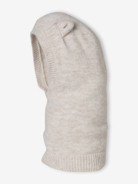 Cagoule fille à oreilles de chat écru - vertbaudet enfant 