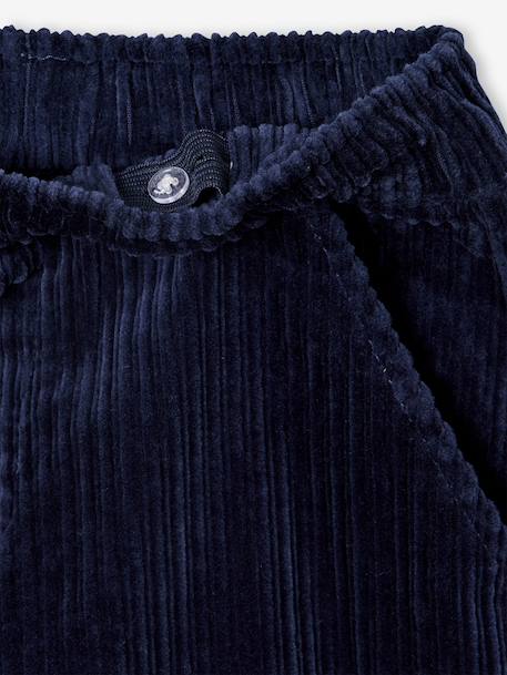 Pantalon en velours côtelé garçon facile à enfiler bleu ardoise+marine+vert sapin - vertbaudet enfant 