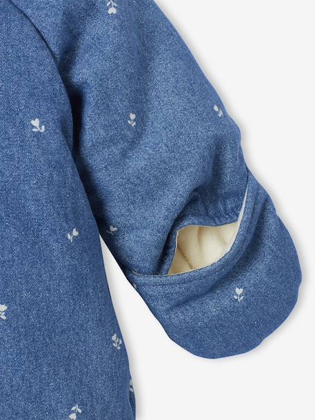 Combipilote naissance en denim imprimé stone - vertbaudet enfant 