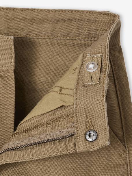 Pantalon loose en toile cappuccino - vertbaudet enfant 