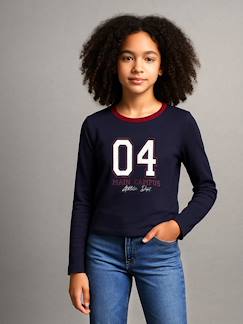 -T-shirt fille cropped manches longues fille