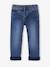 Denim jeans met fleecevoering voor jongens stone - vertbaudet enfant 