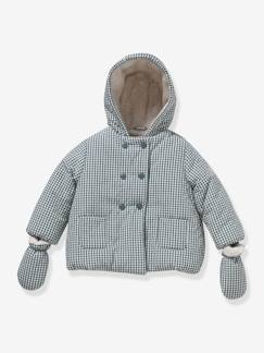 Baby-Mantels, combipakje, engelennestje-Mantels-Donsjack met sherpavoering voor baby CYRILLUS 