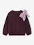 Sweat fille noeud en sequins prune - vertbaudet enfant 