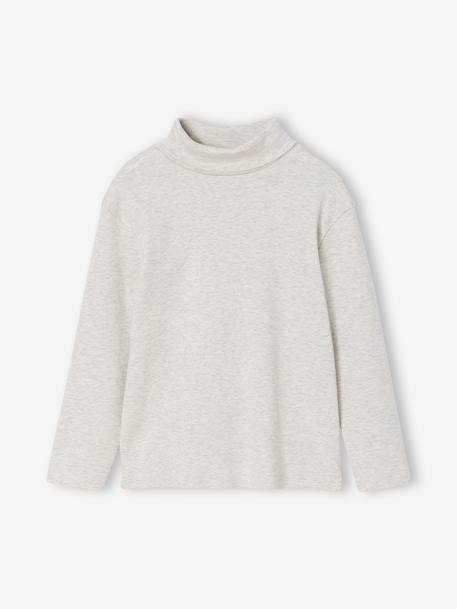 Lot de 3 sous-pulls garçon. kaki+LOT ARDOISE+LOT GRIS CLAIR CHINE - vertbaudet enfant 