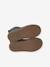 Boots fille cuir zippées bronze+camel+lot marron+marine+or+vert - vertbaudet enfant 