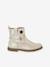 Boots enfant fille cuir zippées marine+or - vertbaudet enfant 