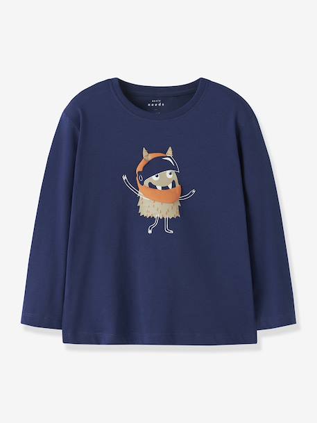 T-shirt ample imprimé pour garçon NMMVAGNO NAME IT écru+encre+vert+vert anglais - vertbaudet enfant 