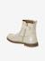 Boots enfant fille cuir zippées marine+or - vertbaudet enfant 