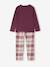 Harry Potter® pyjama voor meisjes van flanel pruim - vertbaudet enfant 