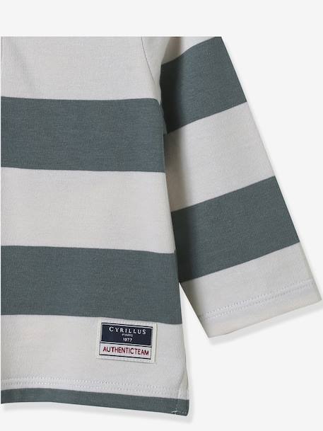 Polo rugby bébé coton biologique vert - vertbaudet enfant 