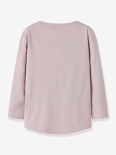 T-shirt à manches longues pour fille avec imprimé NMFVIX NAME IT bleu glacier+écru+marine+pivoine - vertbaudet enfant 