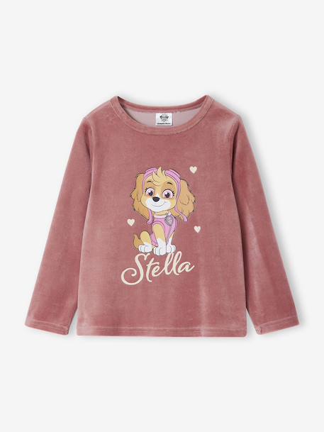 Pyjama fille Pat'Patrouille en velours blush - vertbaudet enfant 