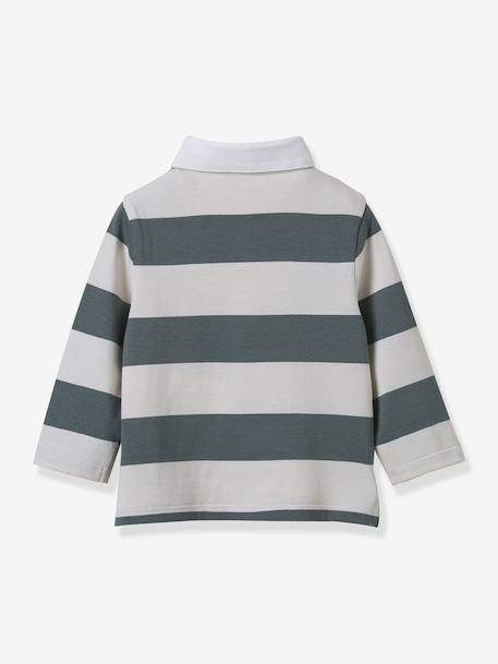 Polo rugby bébé coton biologique vert - vertbaudet enfant 