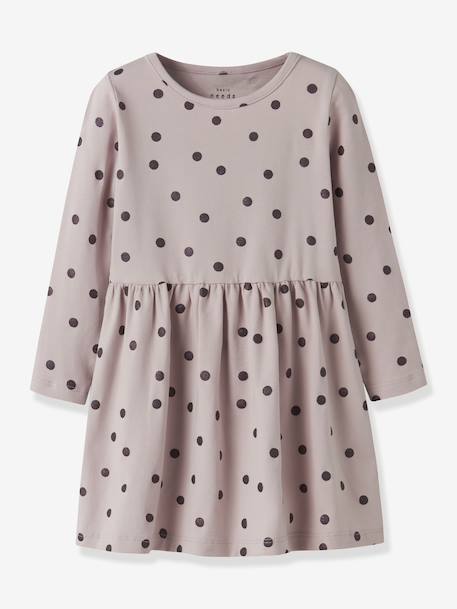 Robe à pois pour fille NMFVIVIAN NAME IT marine+pivoine - vertbaudet enfant 