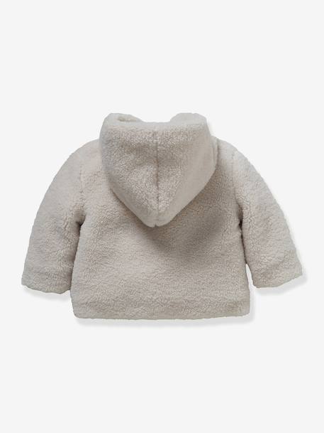 Veste burnous en sherpa Bébé écru - vertbaudet enfant 