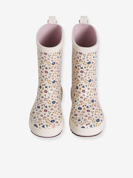 Rubberen regenlaarzen met print voor kinderen, kleutercollectie blauw, bedrukt+roze, bedrukt - vertbaudet enfant 