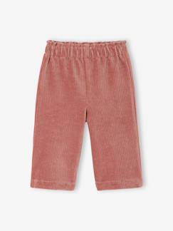-Pantalon bébé en velours forme large