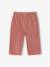 Pantalon bébé en velours forme large vieux rose - vertbaudet enfant 