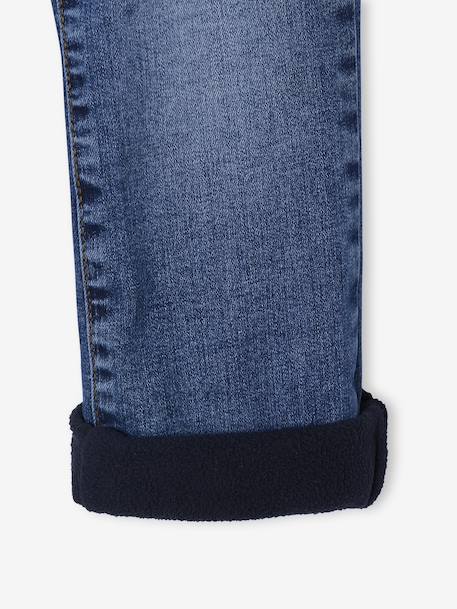 Jean doublé denim garçon stone - vertbaudet enfant 