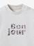 CYRILLUS sweater met letters van Liberty stof, baby, biologisch katoen beige - vertbaudet enfant 