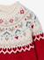 Pull fille noël jacquard rouge - vertbaudet enfant 