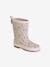 Bottes pluie fille caoutchouc bleu imprimé+rose imprimé - vertbaudet enfant 
