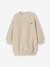 Robe fille sherpa détails brodés vanille - vertbaudet enfant 