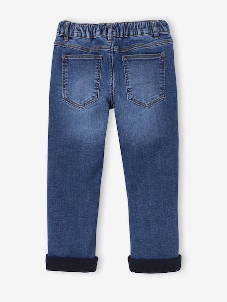 Gevoerde denim jeans voor jongens stone - vertbaudet enfant 