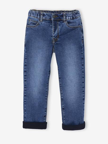 Jean doublé denim garçon stone - vertbaudet enfant 