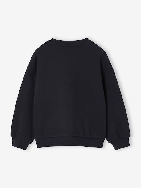 Sweat fille Noël noeud en sequins anthracite+rouge - vertbaudet enfant 