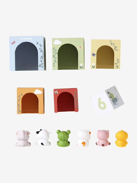 Tour de cubes avec marionnettes à doigts vert - vertbaudet enfant 