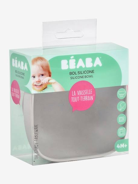 Bol en silicone avec ventouse GRIS - vertbaudet enfant 