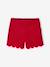 Ensemble fille noël t-shirt et short velours pailleté rouge - vertbaudet enfant 