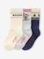 Coffret de 3 paires de chaussettes Noël garçon en maille bouclette écru - vertbaudet enfant 