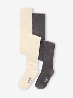 -Set van 2 paar panty's voor meisjes, speciaal voor feestdagen