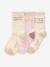 Coffret 3 paires de chaussettes Noël fille écru - vertbaudet enfant 