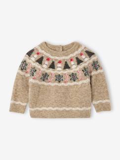 -Jacquard kersttrui voor babyjongens