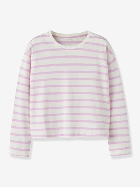 Fille-T-shirt, sous-pull-T-shirt rayé pour fille NKFVITA NAME IT, longueur raccourcie
