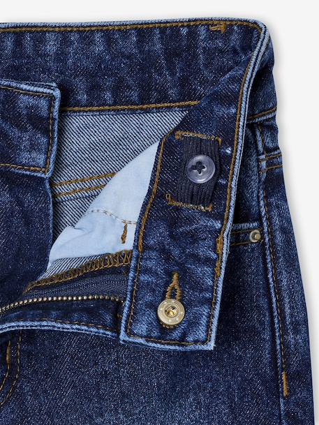 Jean fille large morphologik tour de hanches médium bleu foncé+bleu moyen - vertbaudet enfant 