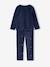 Kerst pyjama jongen met print, gestreepte broek marineblauw - vertbaudet enfant 