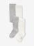 Lot de 2 paires de collants fille gris chiné - vertbaudet enfant 