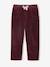 Pantalon fille velours forme loose bordeaux+chocolat+vieux rose - vertbaudet enfant 